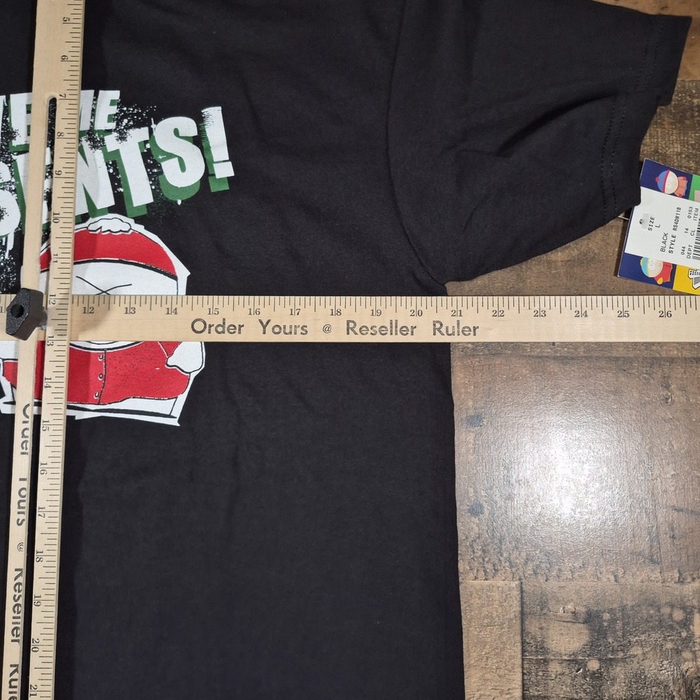 Vintage South Park Shirt Large Black Cartman Give Me Presents Y2K Comedy Central - Picture 5 of 13